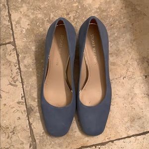 Stuart Weitzman Blue Wedges